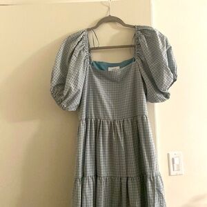 Plaid Midaxi dress brand new never worn - sz. L by Things Between